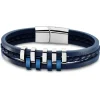 Lotus Style Armband Herren Edelstahl silber, blau LS1838-2/2 Urban JLS1838-2-2