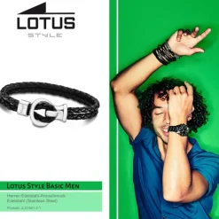 Lotus Style Armband Herren Edelstahl silber LS1841-2/1 Men Basic JLS1841-2-1