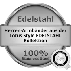 Lotus Style Armband Herren Edelstahl silber, braun LS1838-2/3 Urban JLS1838-2-3