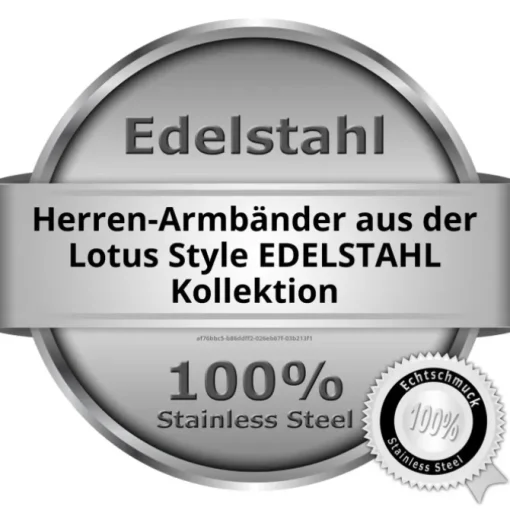 Lotus Style Armband Herren Edelstahl silber, braun LS1838-2/3 Urban JLS1838-2-3