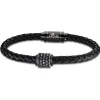 LOTUS Style Armband LS1980-2/1 Herren Leder/Edelstahl schwarz Urban JLS1980-2-1