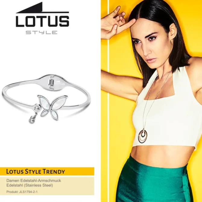 LOTUS Style Armspange Damen Edelstahl silber LS1794-2/1 Trendy JLS1794-2-1