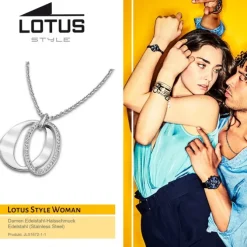 LOTUS Style Damen Kette Edelstahl Steine JLS1672-1-1