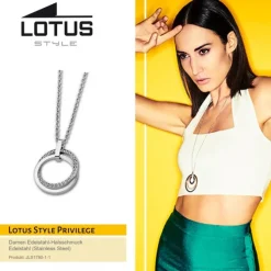 LOTUS Style Halskette Damen Edelstahl silber LS1780-1/1 Privilege JLS1780-1-1