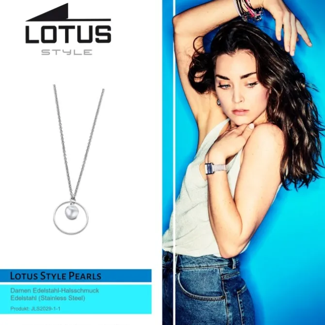 LOTUS Style Halskette LS2029-1/1 Damen Edelstahl silber Pearls JLS2029-1-1
