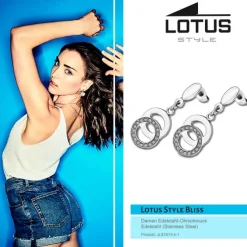 Lotus Style Ohrstecker Damen Edelstahl silber LS1913-4/1 Bliss JLS1913-4-1