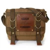 Manoro , Messenger Bag Canvas khaki, braun Crossover Tasche OTK212N