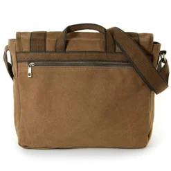 Manoro , Messenger Bag Canvas khaki, braun Crossover Tasche OTK212N