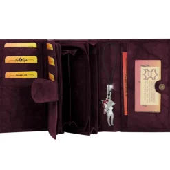 Money Maker Echtleder bordeaux Damen Portemonnaie RFID Schutz OPJ704D