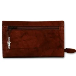 Money Maker Echtleder braun Damen Portemonnaie RFID Schutz OPJ704N