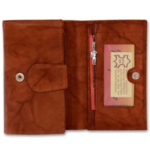 Money Maker Echtleder chianti rust Portemonnaie RFID Schutz OPJ704O