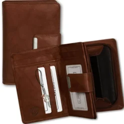 Money Maker Echt-Leder chianti rust Portemonnaie RFID Schutz OPJ701O