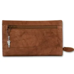 Money Maker Echtleder tan Damen Portemonnaie RFID Schutz OPJ704C