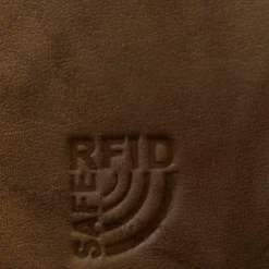 Money Maker Echtleder tan Damen Portemonnaie RFID Schutz OPJ704C