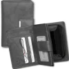 Money Maker Leder grau Brieftasche Portemonnaie RFID Schutz OPJ701K