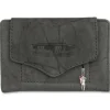 Money Maker Leder grau Brieftasche Portemonnaie RFID Schutz OPJ700K