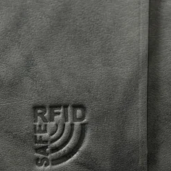 Money Maker Leder grau Brieftasche Portemonnaie RFID Schutz OPJ701K