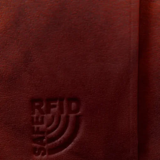 Money Maker Leder rot Brieftasche Portemonnaie RFID Schutz OPJ701R
