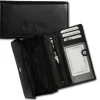 Money Maker schwarz Portemonnaie echtes Leder RFID Schutz OPJ703S