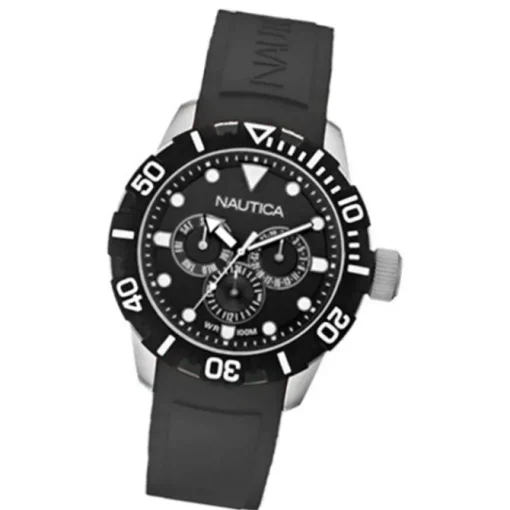 NAUTICA Unisex Uhr Multifunktion schwarz 101NSR black UNA13643G