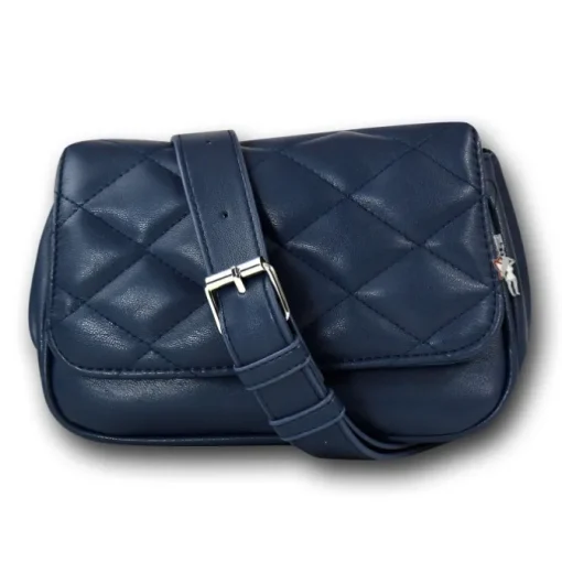 New Bags 2 in 1 gesteppte Gürteltasche Kunstleder blau OTD5025B