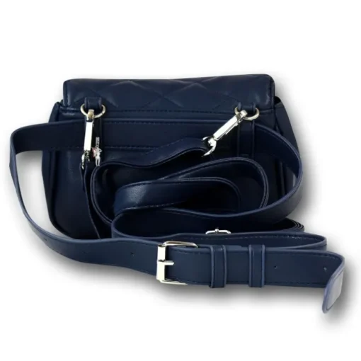 New Bags 2 in 1 gesteppte Gürteltasche Kunstleder blau OTD5025B