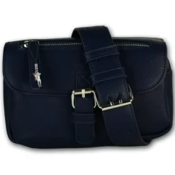 New Bags Damen Gürteltasche eckige Form viel Stauraum Bauchtasche navy OTD5024B