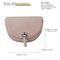 New Bags halbrunde 2 in 1 Gürteltasche Kunstleder altpink OTD5027A