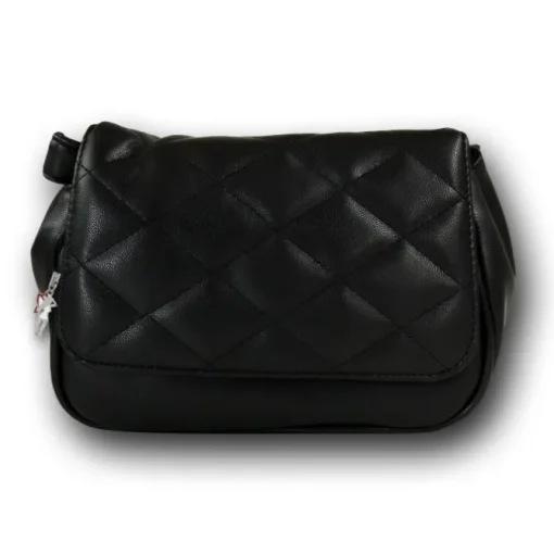 New Bags 2in1 gesteppte Gürteltasche Kunstleder schwarz OTD5025S
