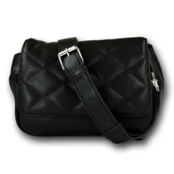 New Bags 2in1 gesteppte Gürteltasche Kunstleder schwarz OTD5025S
