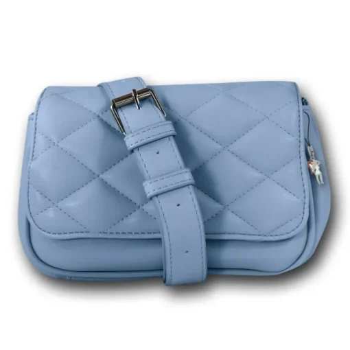 New Bags 2in1 gesteppte Gürteltasche Kunstleder hellblau OTD5025H