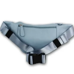 New Bags trendige Gürteltasche Stauraum PU-Leder Bauchtasche softblau OTD5023H