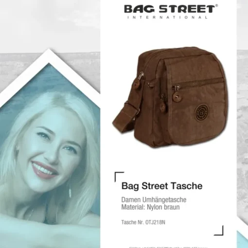 Nylon braun Crossbody Bag Bag Street OTJ218N