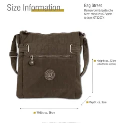 Nylon braun Damen crossover Bag Street OTJ207N