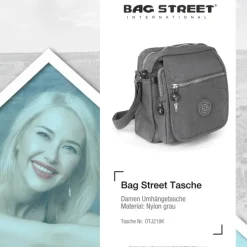 Nylon grau Crossbody Bag Street OTJ218K