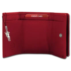 Old River echtes Leder rot Minibörse Portemonnaie OPD310R