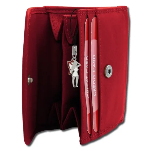 Old River echtes Leder rot Minibörse Portemonnaie OPD321R