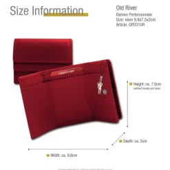 Old River echtes Leder rot Minibörse Portemonnaie OPD310R