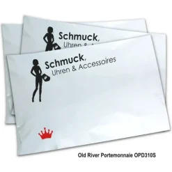 Old River echtes Leder schwarz Minibörse Portemonnaie OPD310S