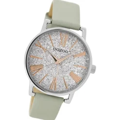 Oozoo Damen Armbanduhr JR Analog Metall grau UOJR300
