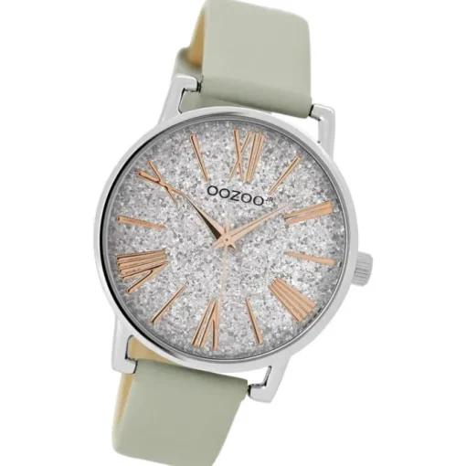 Oozoo Damen Armbanduhr JR Analog Metall grau UOJR300