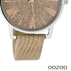 Oozoo Damen Armbanduhr JR Analog Metall beige UOJR301