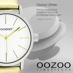 Oozoo Damen Armbanduhr JR Analog Metall gold UOJR276