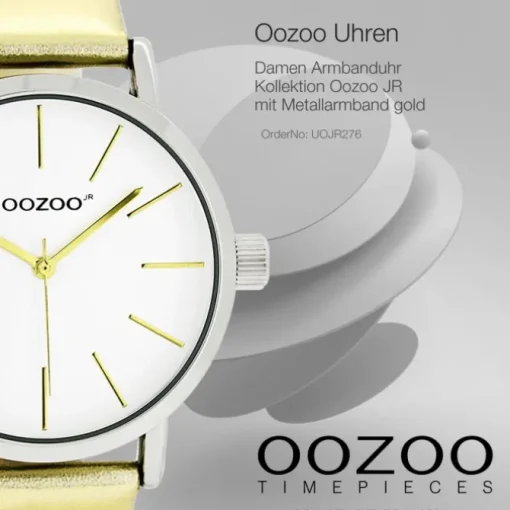 Oozoo Damen Armbanduhr JR Analog Metall gold UOJR276