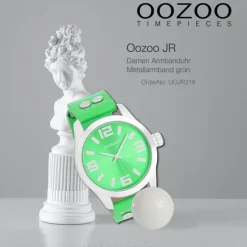 Oozoo Damen Armbanduhr JR Analog Metall grün UOJR319