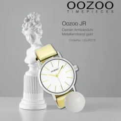 Oozoo Damen Armbanduhr JR Analog Metall gold UOJR276