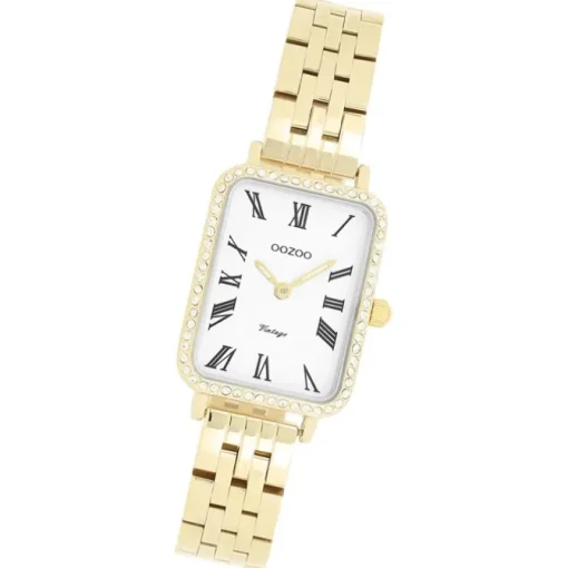 Oozoo Damen Armbanduhr OOZOO Vintage Analog Metallband gold UOC20414