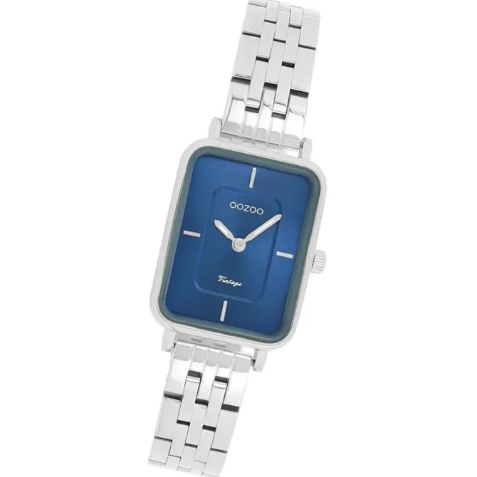 Oozoo Damen Armbanduhr OOZOO Vintage Analog Metallband silber UOC20417