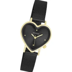 Oozoo Damen Armbanduhr OOZOO Timepieces Analog Metallband schwarz UOC11447