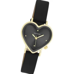 Oozoo Damen Armbanduhr OOZOO Timepieces Analog Lederband schwarz UOC11452